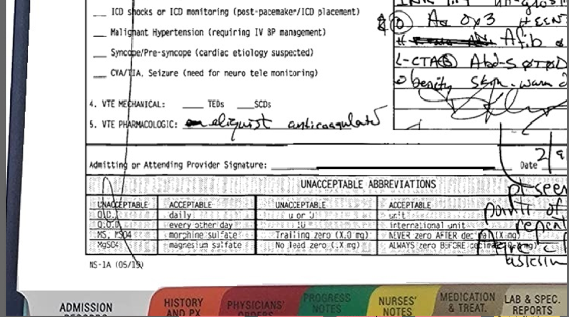 Chart review mapping: clinical objects and relationships