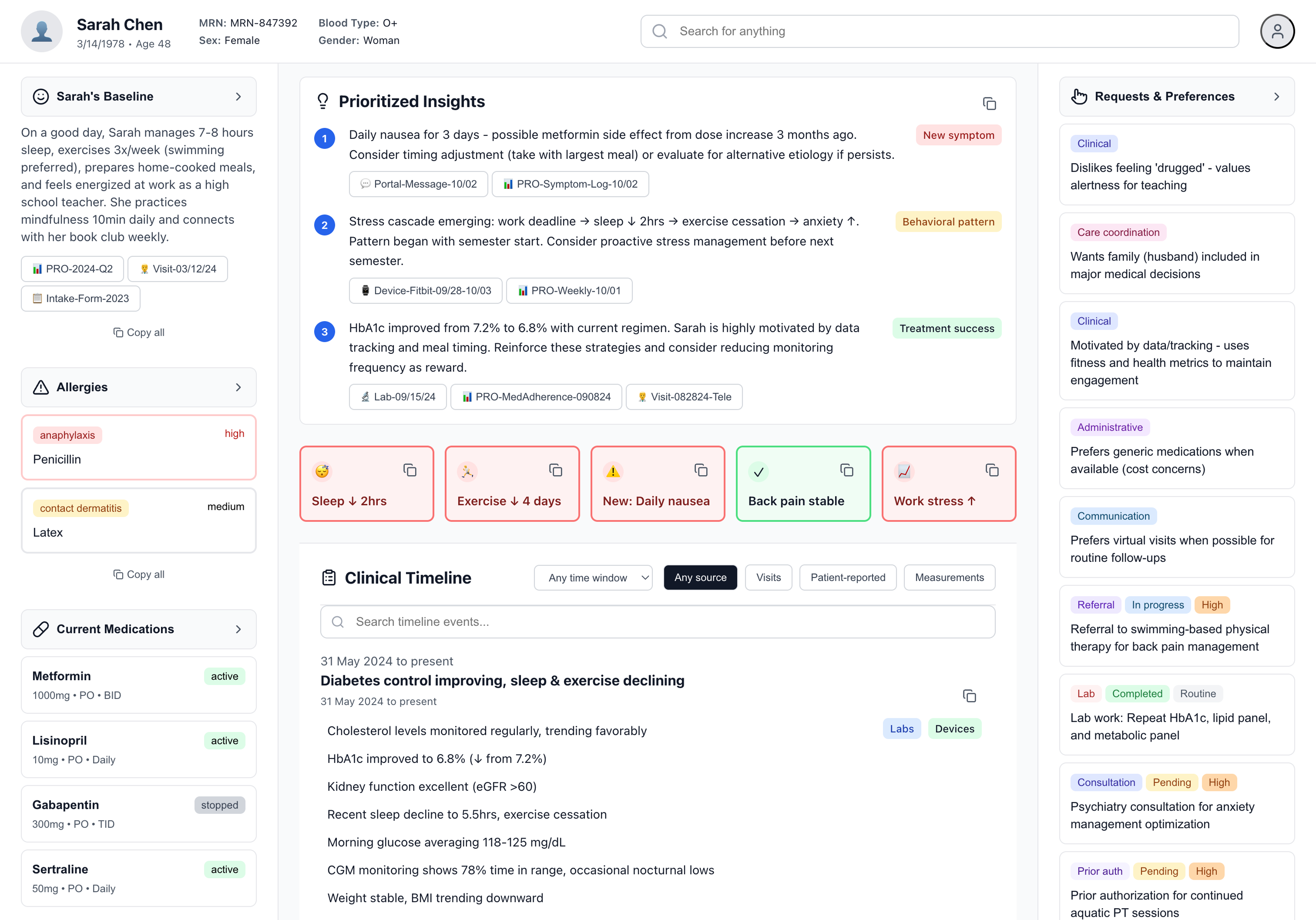 Vinyl Health, patient-centered AI interface